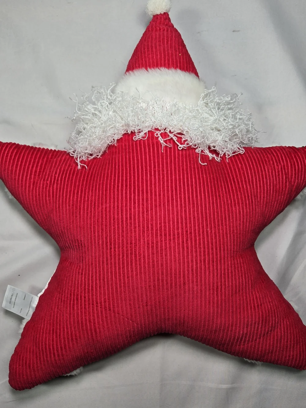 Christmas Pillow Set (2) Santa Snowman Whimsical Decor Holiday Corduroy  19